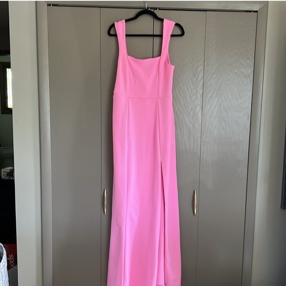 SHOW ME YOUR MUMU Paris Gown In Pink Stretch - Picture 5 of 8